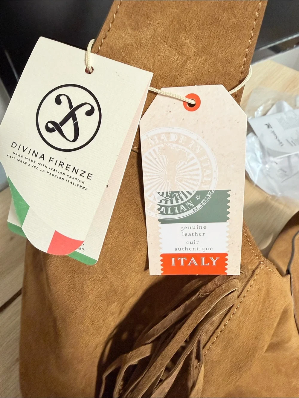 Genuine suede fridge hobo bag